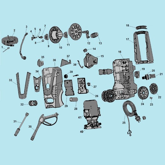 Корпус, колеса и насос Champion HP5240