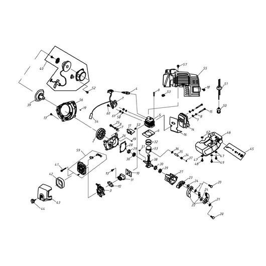 Детали двигателя Champion HT625R