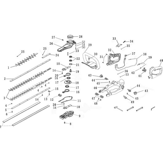 Редуктор и ножи Champion HT625R