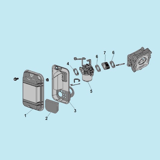 Карбюратор и воздушный фильтр Champion IGG1200