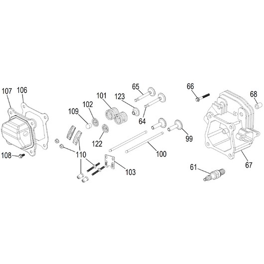 Головка цилиндра и клапана Champion IGG3200