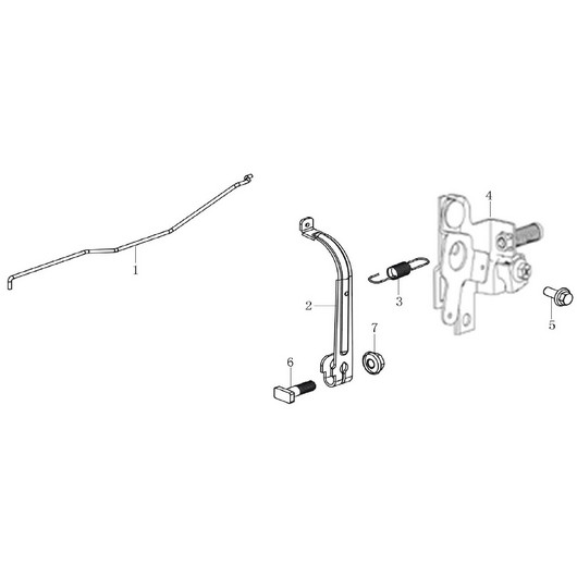 Рычаг регулятора оборотов и кронштейн Champion LM4122