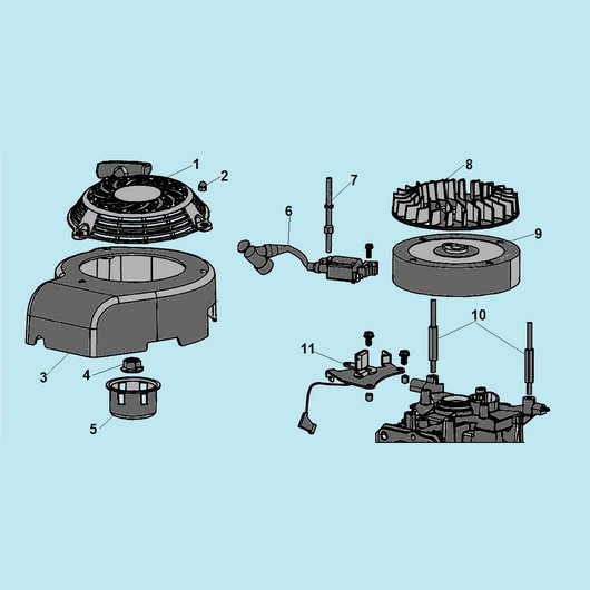 Стартер и маховик Champion LM4622 до 2020г.
