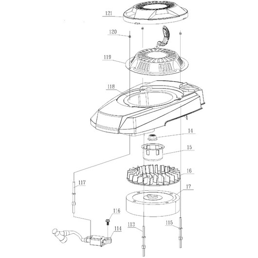 Стартер и маховик Champion LM5345 до 2019г.
