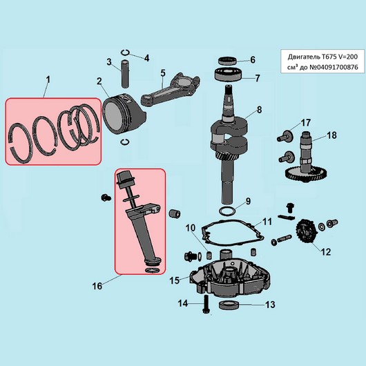 Коленвал и распредвал Champion LM5345 до 2019г.