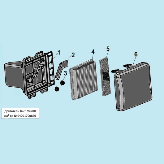Воздушный фильтр Champion LM5345 до 2019г.