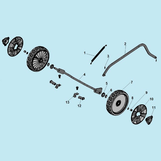 Колеса и ось передних колес Champion LM5347BS