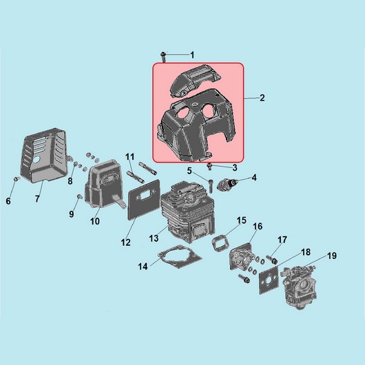 Глушитель и цилиндр Champion LMH4412