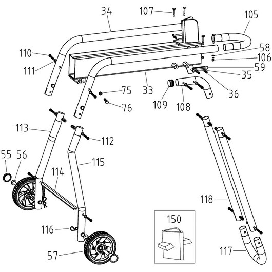 Корпус и толкатель Champion LSH5001H