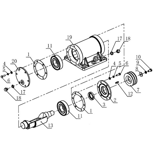 Детали вибратора Champion PC1050FT