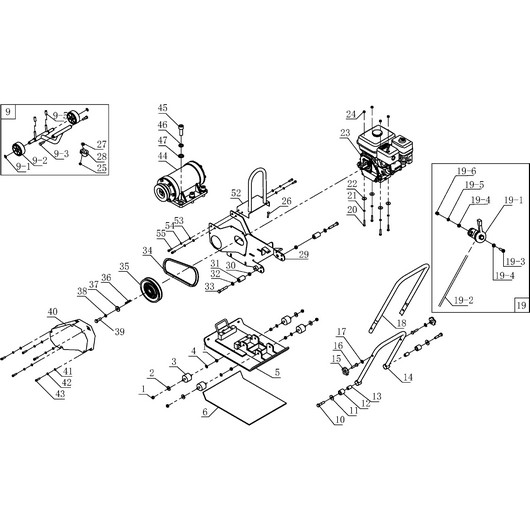 Рукоятка, вибратор и плита Champion PC8742F