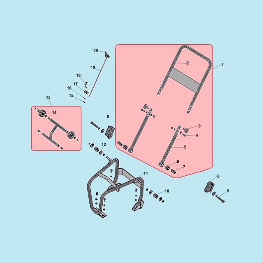 Рукоятка и рама Champion PC9750FT