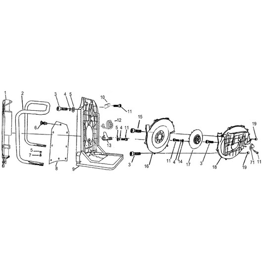 Корпус и крыльчатка Champion PS157