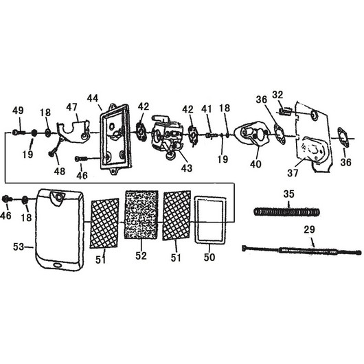 Карбюратор и воздушный фильтр PS157