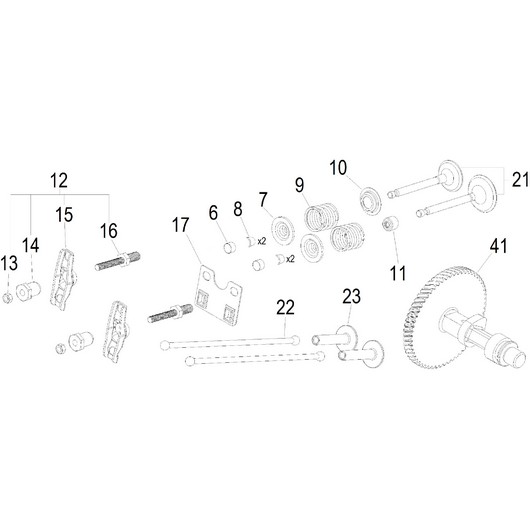 Распредвал и клапана Champion SC400