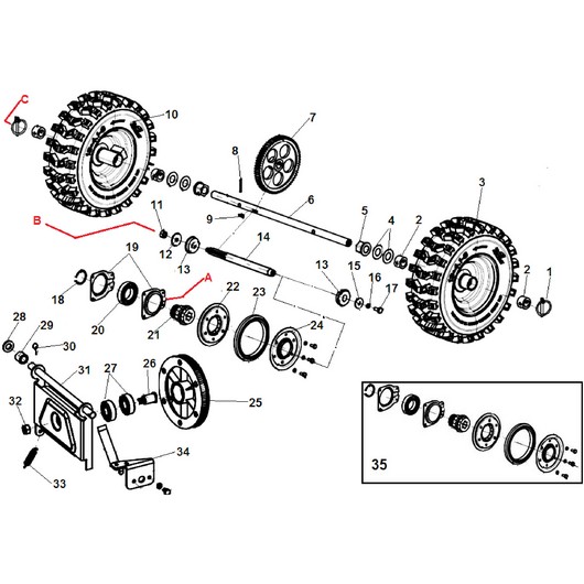 Фрикцион и колеса Champion ST656 - Champion-Tools, Москва