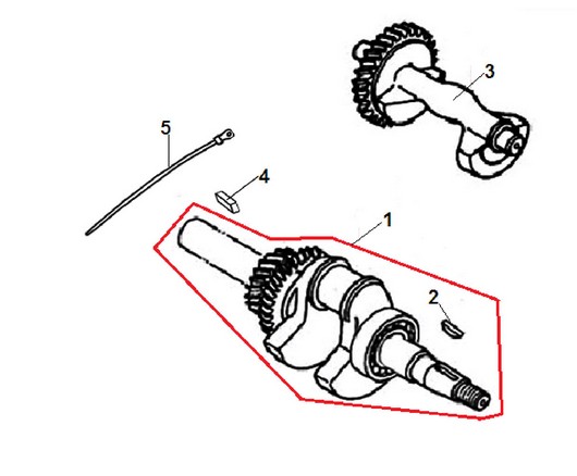 Коленвал Champion ST1376E