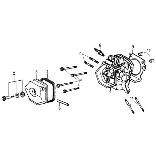 Головка цилиндра Champion ST1376E
