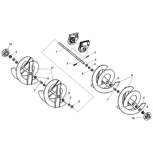 Шнек и вал шнека Champion ST656BS