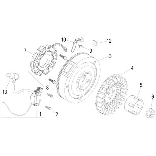 Магнето и маховик Champion ST861