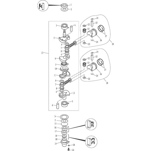 Поршень Toyama T15BMS