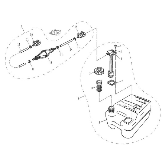 Бак топливный Toyama T18BMS