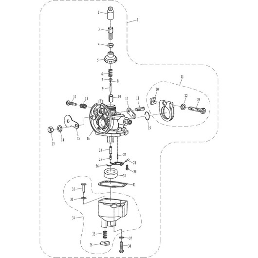 Карбюратор Toyama T2.6CBMS