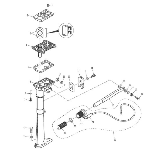 Рукоятка управления Toyama T2.6CBMS