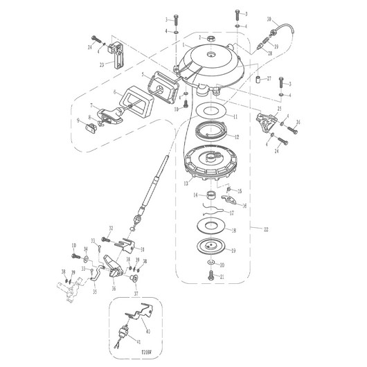 Детали стартера Toyama T30ABMS