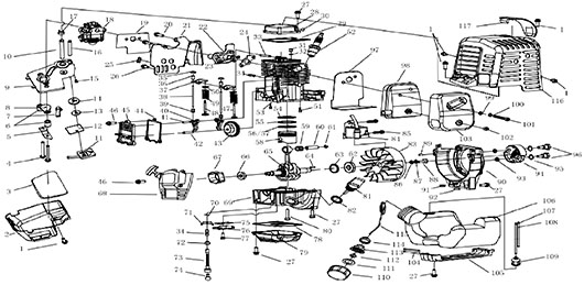 Детали двигателя Champion T334FS