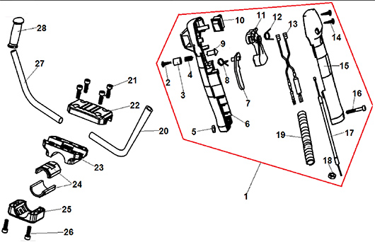Рукоятки управления Champion T347-2