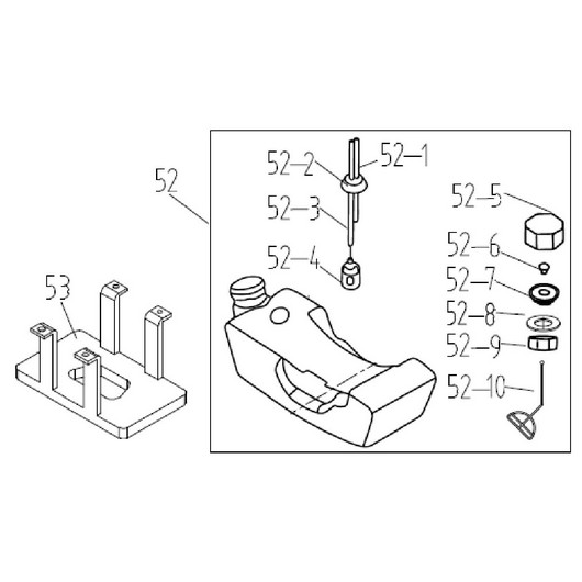 Топливный бак Champion T444S-2