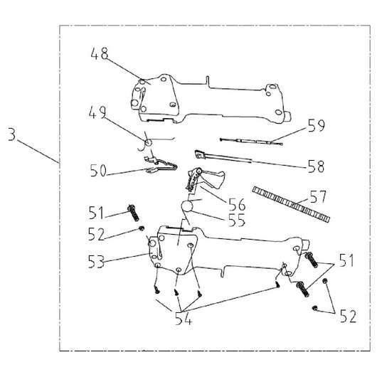 Ручка управления левая Champion T444S-2