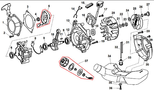 Детали Стартера,сцепления Champion T446