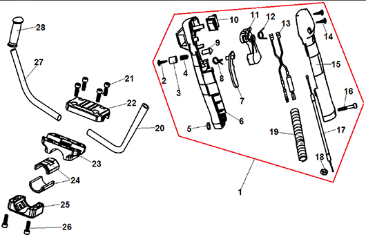 Рукоятки управления Champion T447-2