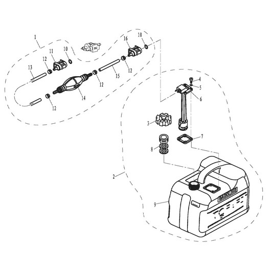 Бак топливный Toyama T5.8BMS