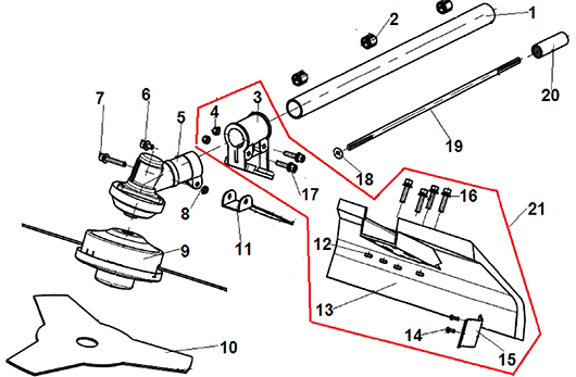 Редуктор и штанга Champion T525