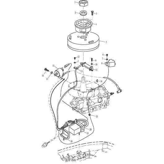 Магнето и маховик Toyama T5BMS