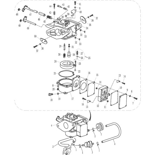 Карбюратор Toyama T9.8BMS