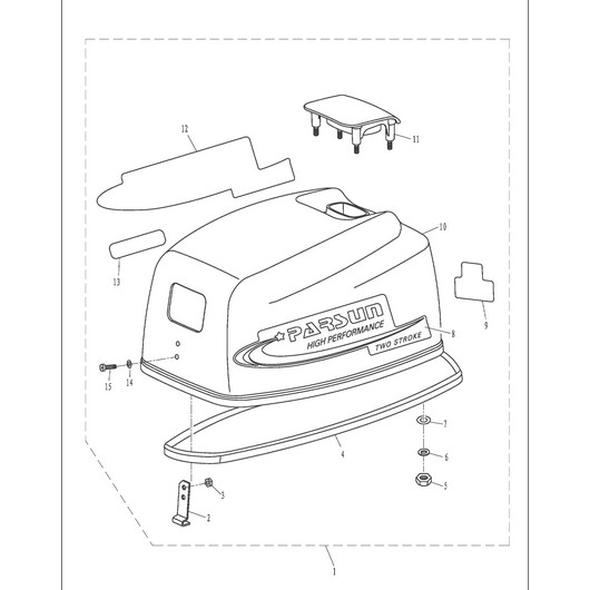 Крышка двигателя Toyama T9.8BMS