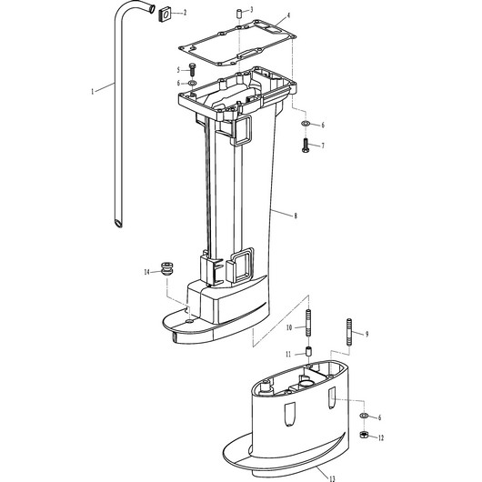 Корпус дейдвуда Toyama T9.8BMS