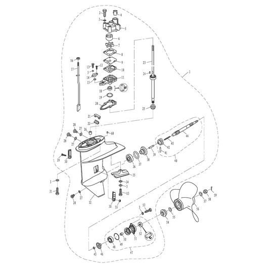 Детали редуктора Toyama T9.8BMS