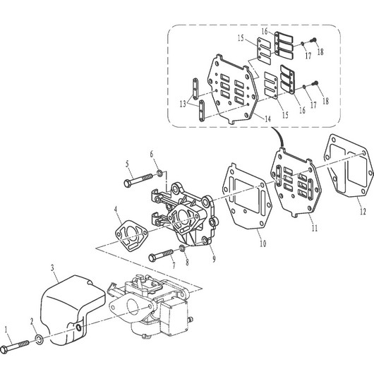 Корпус клапанов Toyama T9.8BMS