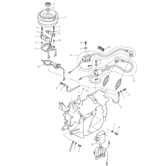 Магнето и маховик Toyama T9.9BMS