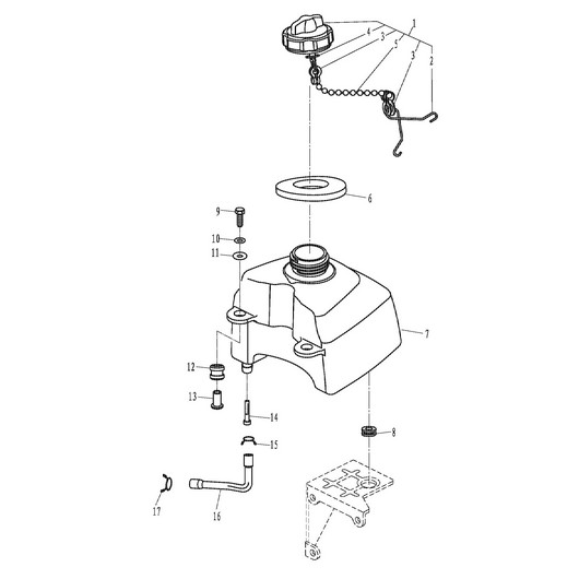 Топливный бак Toyama TC3.6BMS