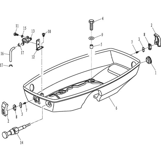 Крышка нижняя Toyama TC3.6BMS