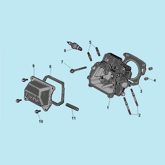 Головка цилиндра Champion TR72