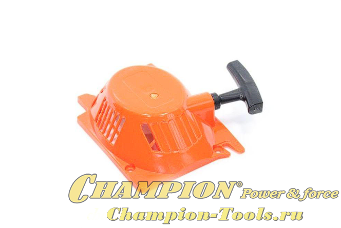 Стартер в сборе для китайской бензопилы 4500 и 5800 пластик E-start