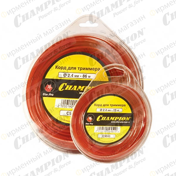 Корд триммерный Champion Star Pro 2.4мм*86м (звезда)